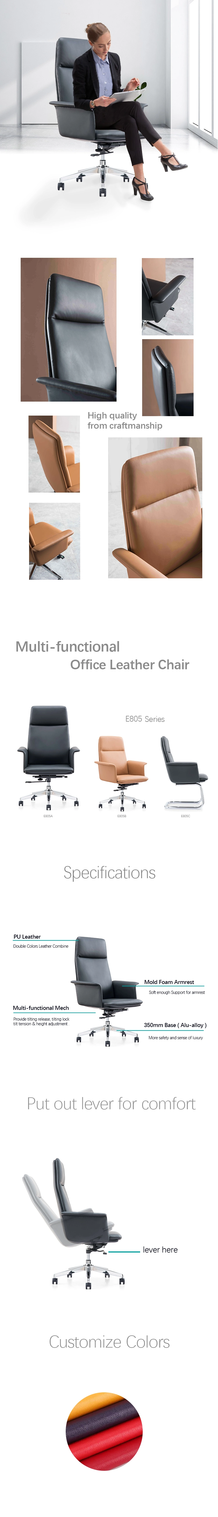 The Most Preferred Polo Ergonomic Comfortable Adjustable Office Chair Wholesale Product - Fixed Armrest