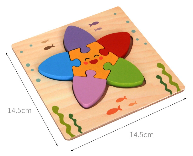 Kids Educational Toys 3D Wooden Puzzle Jigsaw Puzzle Toy
