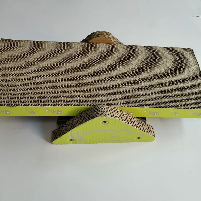 Pet Supplies New Corrugated Cat Supplies Round Cat Scratch Board Scratch Resistant Cat Claw Board Claw Grinding Cat Nest Corrugated Paper Toys