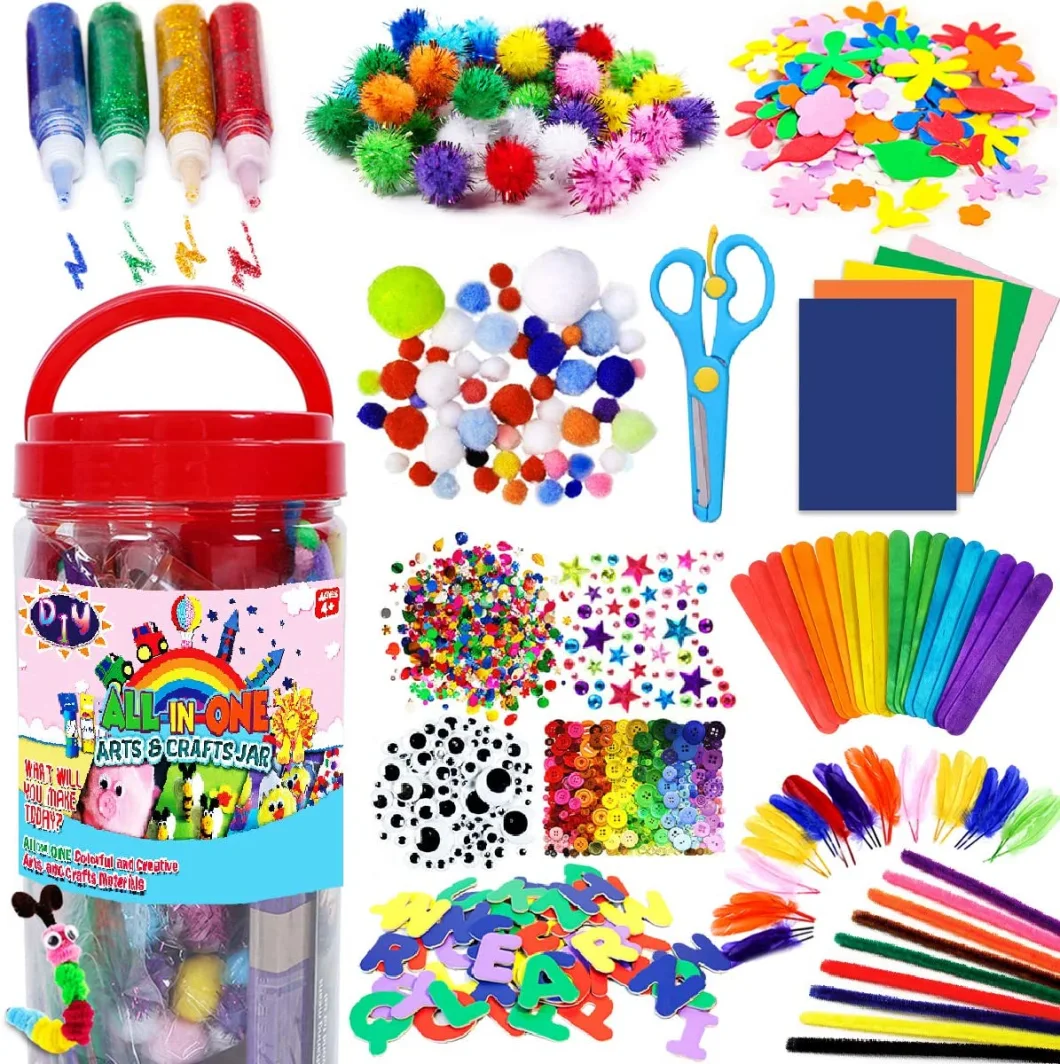 All in One Craft Art Supply Kit Arts Set Crafts for Kids
