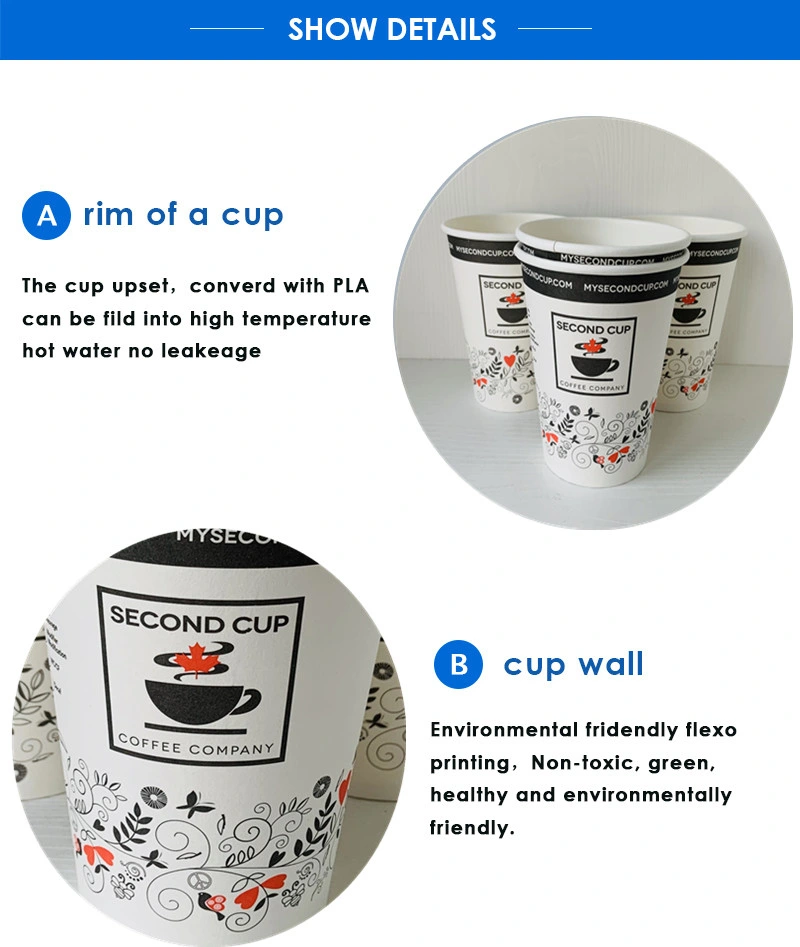 Ice Cream Paper Cup Disposable Printing Bag Gifts OEM Wall Item Style Coffee Packing PCS Color