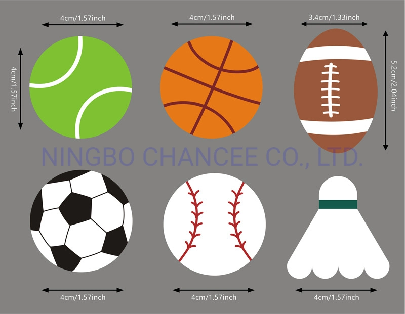 Chancee Kids Sports Shape Self Adhesive EVA Stickers