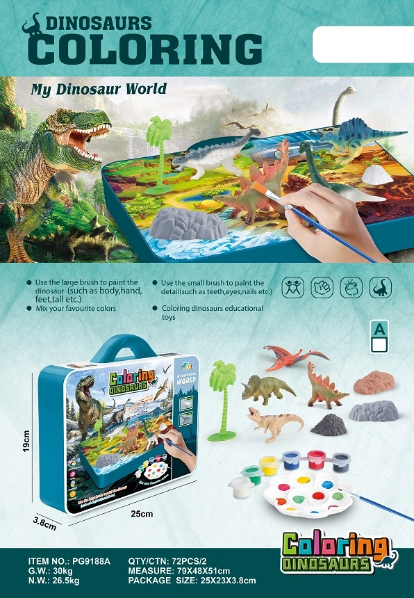 Children Educational Toys Dino Crafts and Arts Set Toys Animal Painting Toys DIY Dinosaur Painting Kits for Kids