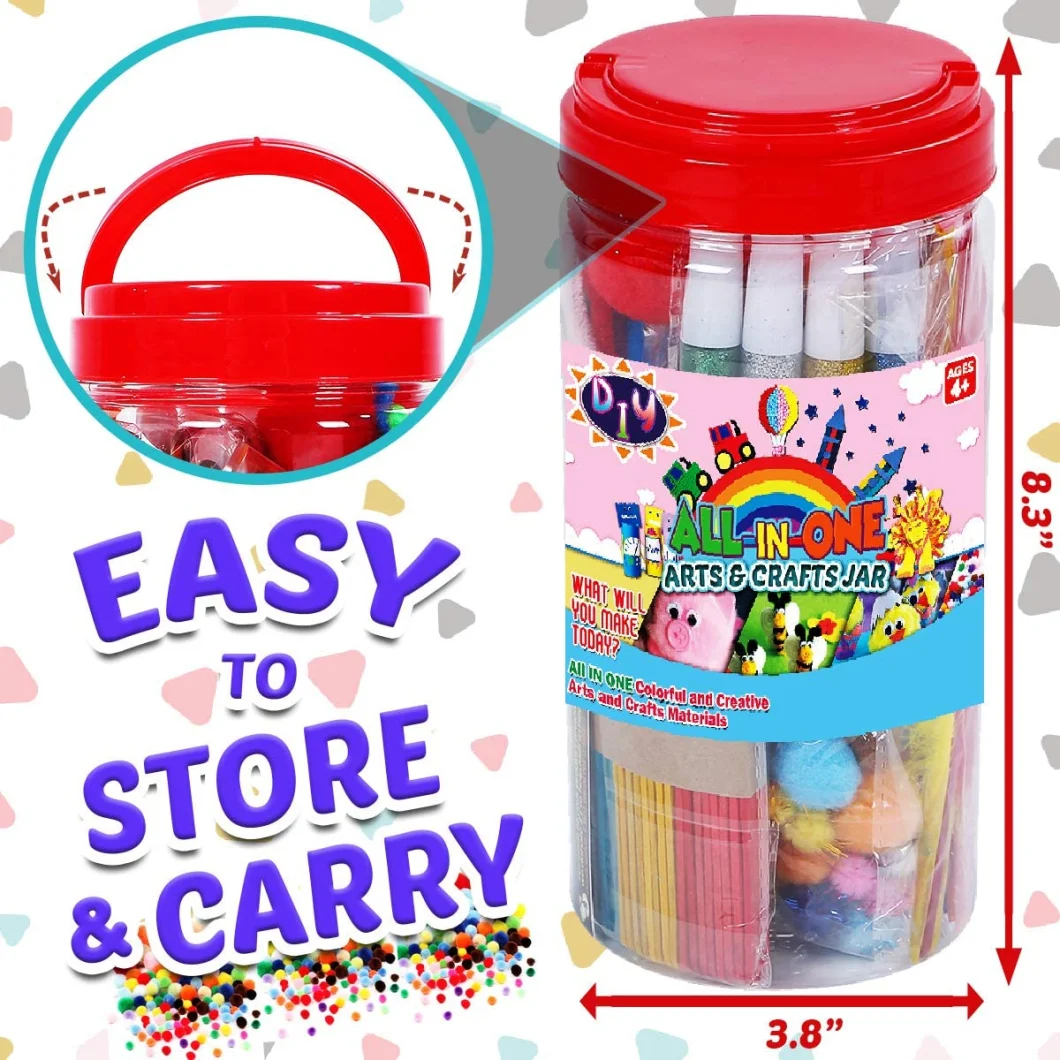All in One Craft Art Supply Kit Arts Set Crafts for Kids