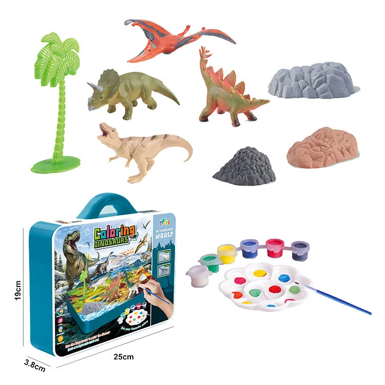 Children Educational Toys Dino Crafts and Arts Set Toys Animal Painting Toys DIY Dinosaur Painting Kits for Kids