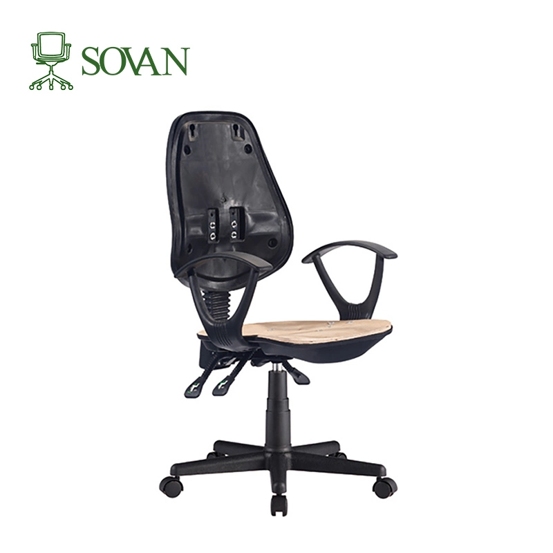 Chair Kits Plastic Plywood Swivel Sliding Office Home Art Space Meeting Computer Chair Mesh Leather Fabric Customize Semi-Products Wholesale Black Frame Grey